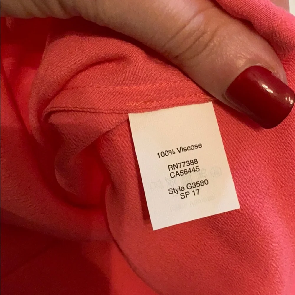J.Crew hot pink tank top summer blouse size 2